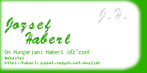 jozsef haberl business card